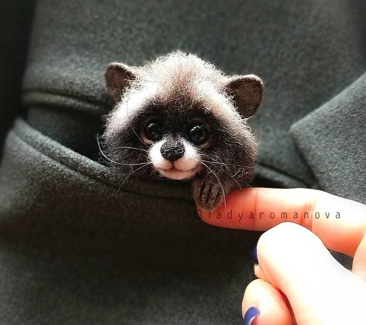 藝術家打造「比活的還可愛」動物公仔 「口袋貓咪」讓網融化❤% 照片 藝術家打造「比活的還可愛」動物公仔 「口袋貓咪」讓網融化❤