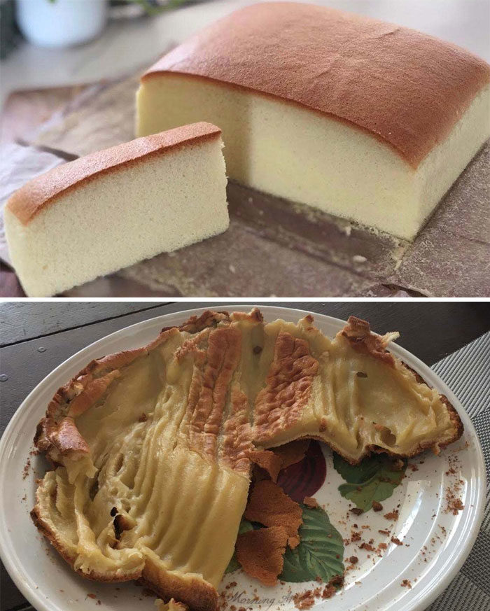 我尝试制作日本棉海绵蛋糕... 蛋糕悲剧