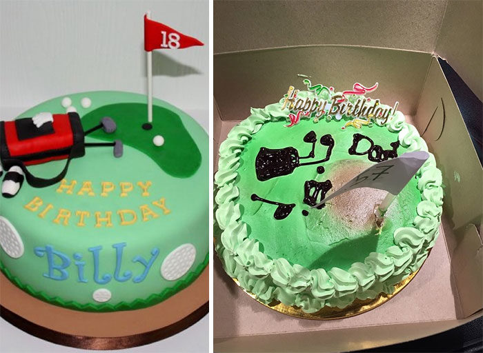 点了左边的蛋糕,得到了右边的蛋糕 蛋糕悲剧